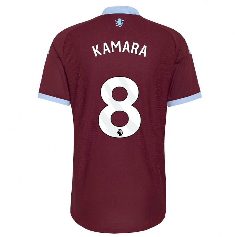 Danxen Hombre Camiseta Boubacar Kamara #8 Azulaciano Borgoña 1ª Equipación 2026/27 La Camisa México