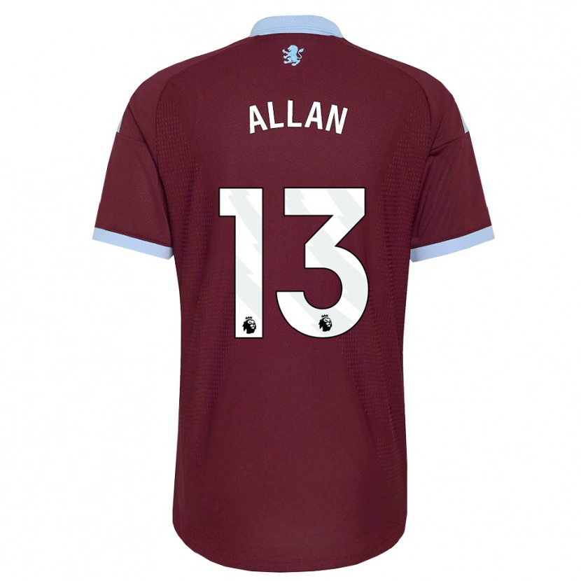 Danxen Hombre Camiseta Jack Allan #13 Azulaciano Borgoña 1ª Equipación 2026/27 La Camisa México