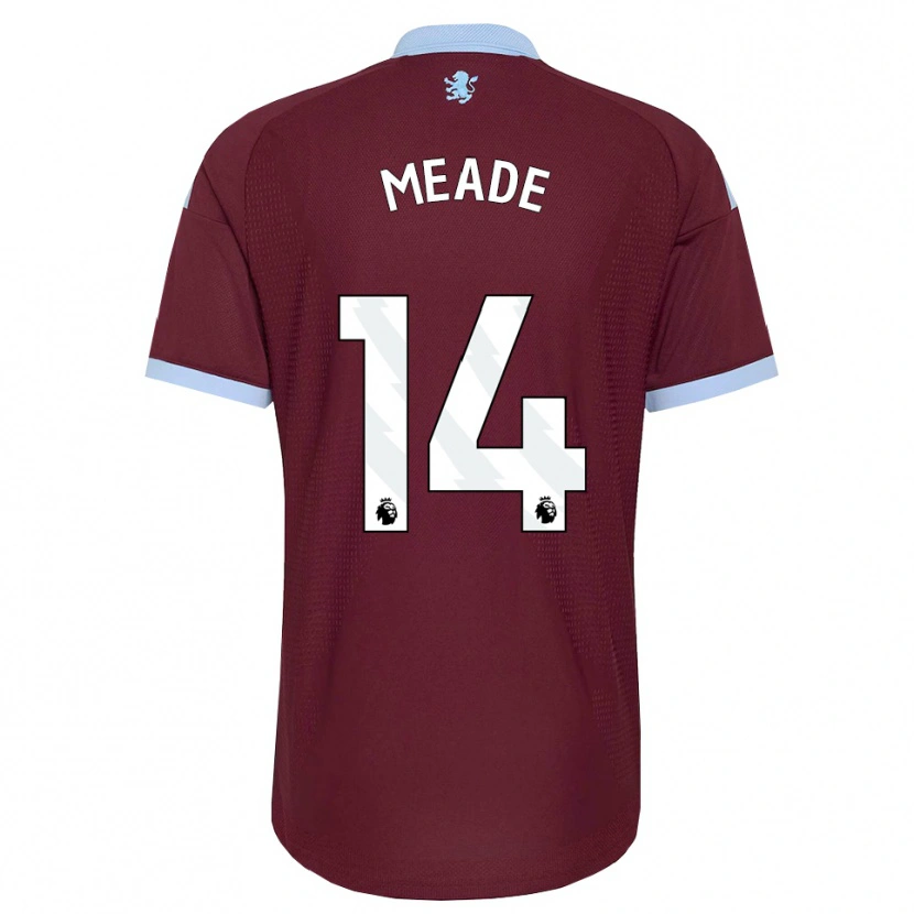 Danxen Hombre Camiseta Markie Meade #14 Azulaciano Borgoña 1ª Equipación 2026/27 La Camisa México
