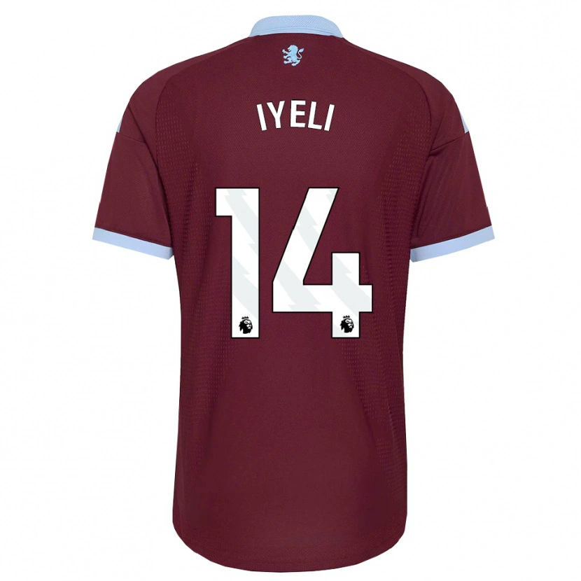 Danxen Hombre Camiseta Mj Iyeli #14 Azulaciano Borgoña 1ª Equipación 2026/27 La Camisa México