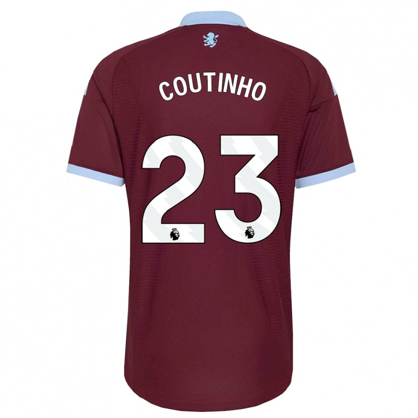 Danxen Hombre Camiseta Philippe Coutinho #23 Azulaciano Borgoña 1ª Equipación 2026/27 La Camisa México