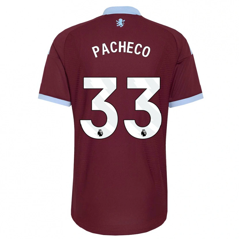 Danxen Hombre Camiseta Maz Pacheco #33 Azulaciano Borgoña 1ª Equipación 2026/27 La Camisa México