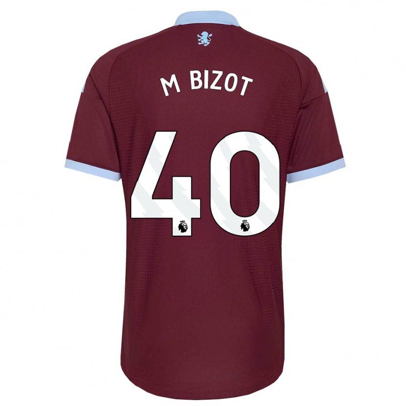 Danxen Hombre Camiseta Marco Bizot #40 Azulaciano Borgoña 1ª Equipación 2026/27 La Camisa México