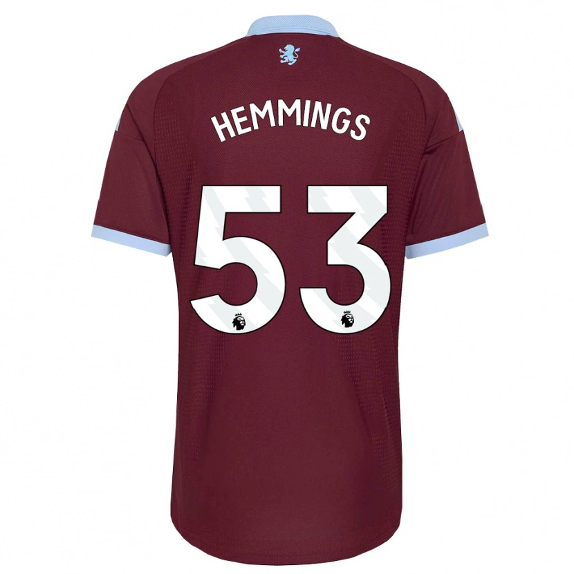 Danxen Hombre Camiseta George Hemmings #53 Azulaciano Borgoña 1ª Equipación 2026/27 La Camisa México