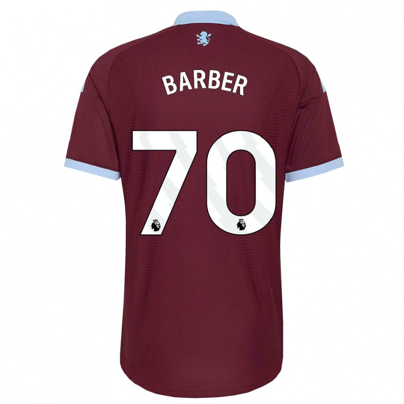 Danxen Hombre Camiseta Jayden Barber #70 Azulaciano Borgoña 1ª Equipación 2026/27 La Camisa México