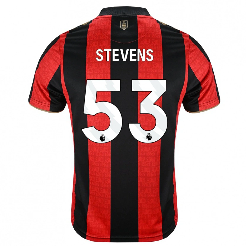 Danxen Hombre Camiseta Charlie Stevens #53 Goldenrod Rojo Negro 1ª Equipación 2026/27 La Camisa México