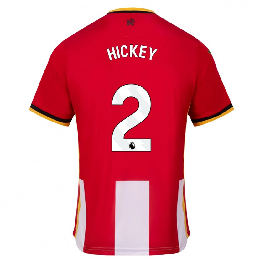 Danxen Hombre Camiseta Aaron Hickey #2 Amarillo Negro Rojo 1ª Equipación 2026/27 La Camisa México