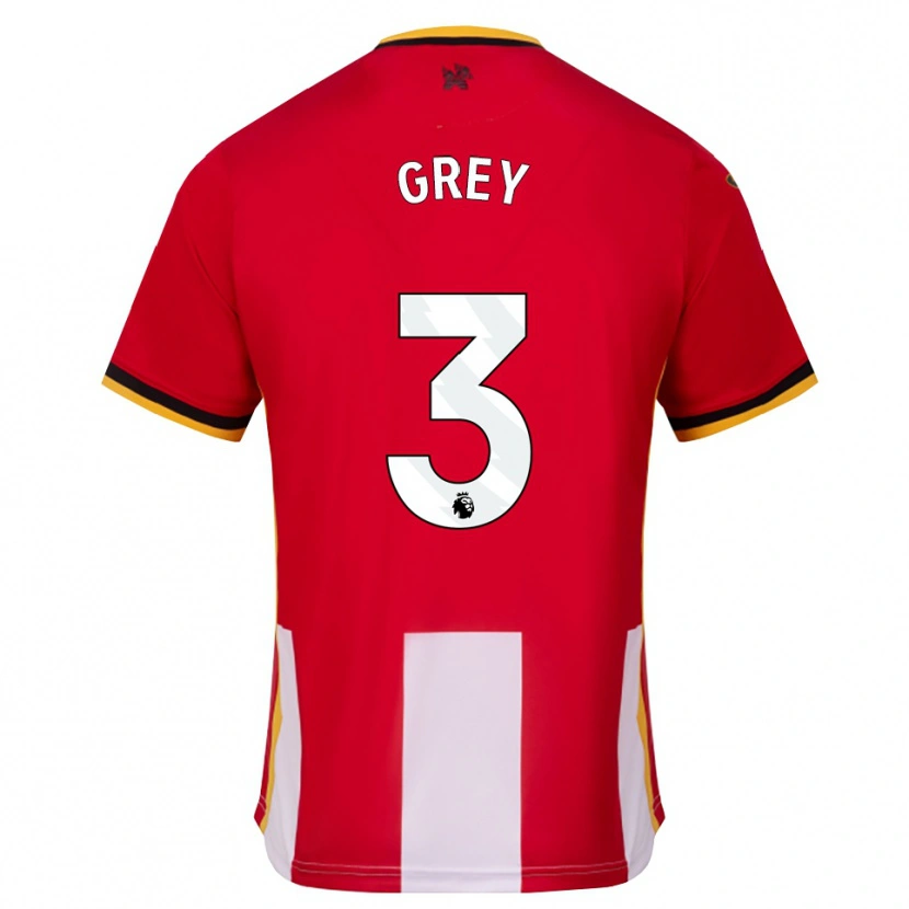 Danxen Hombre Camiseta Andre Grey #3 Amarillo Negro Rojo 1ª Equipación 2026/27 La Camisa México