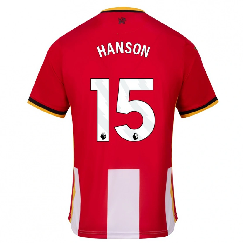 Danxen Hombre Camiseta Jacob Hanson #15 Amarillo Negro Rojo 1ª Equipación 2026/27 La Camisa México