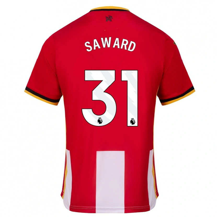 Danxen Hombre Camiseta Sammie Saward #31 Amarillo Negro Rojo 1ª Equipación 2026/27 La Camisa México