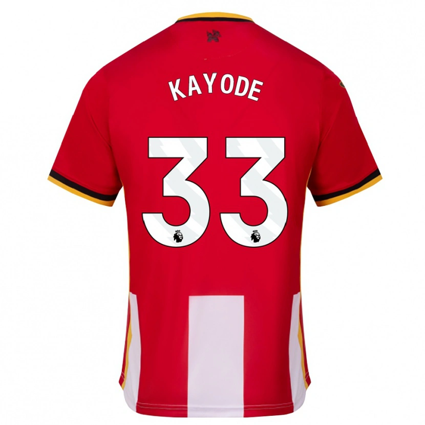 Danxen Hombre Camiseta Michael Kayode #33 Amarillo Negro Rojo 1ª Equipación 2026/27 La Camisa México