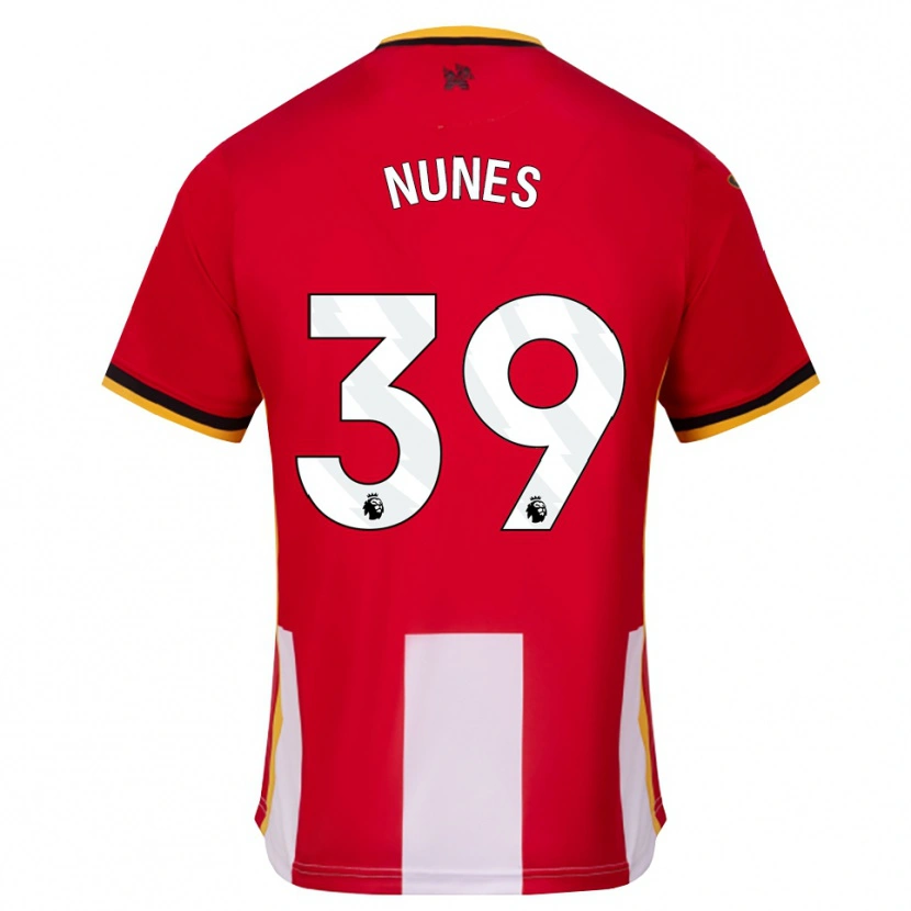Danxen Hombre Camiseta Gustavo Nunes #39 Amarillo Negro Rojo 1ª Equipación 2026/27 La Camisa México