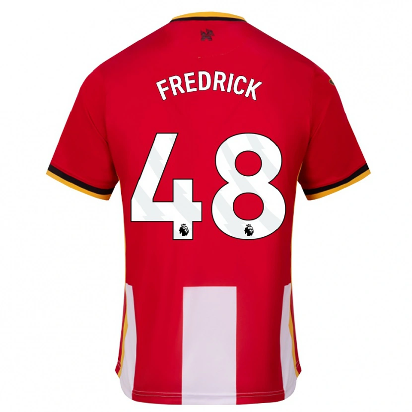 Danxen Hombre Camiseta Benjamin Fredrick #48 Amarillo Negro Rojo 1ª Equipación 2026/27 La Camisa México