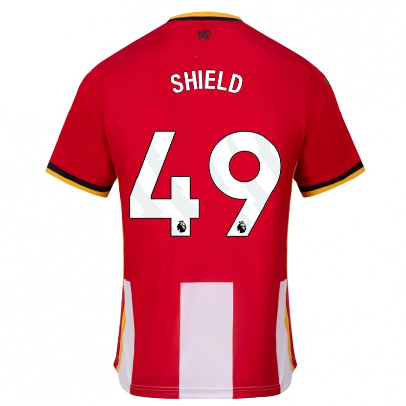 Danxen Hombre Camiseta Ollie Shield #49 Amarillo Negro Rojo 1ª Equipación 2026/27 La Camisa México