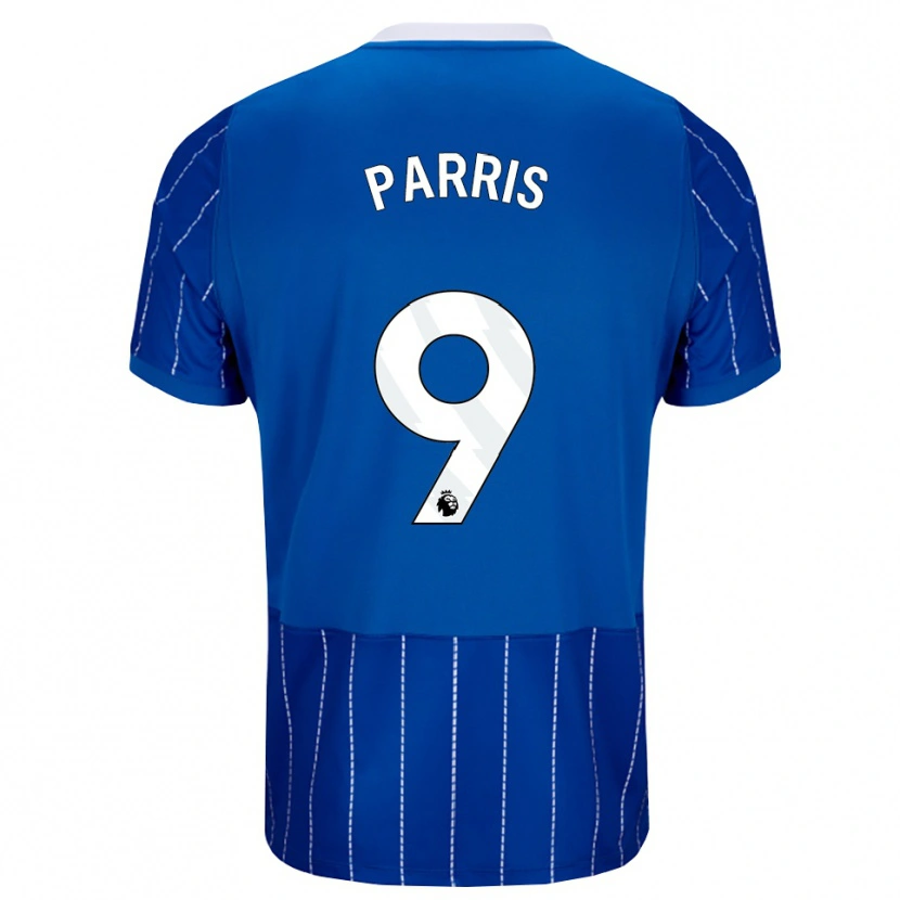 Danxen Hombre Camiseta Nikita Parris #9 Azulmedio Blanco 1ª Equipación 2026/27 La Camisa México