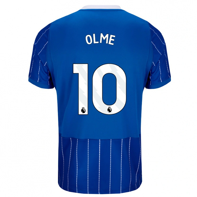 Danxen Hombre Camiseta Julia Margareta Zigiotti Olme #10 Azulmedio Blanco 1ª Equipación 2026/27 La Camisa México