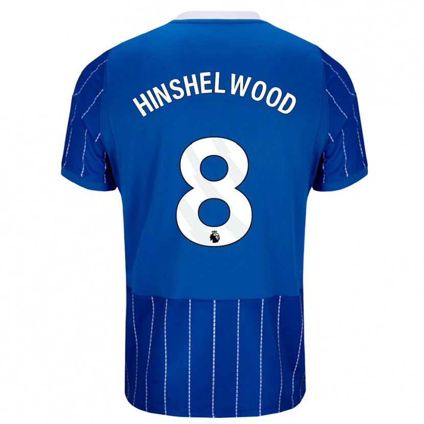 Danxen Hombre Camiseta Jack Hinshelwood #8 Azulmedio Blanco 1ª Equipación 2026/27 La Camisa México