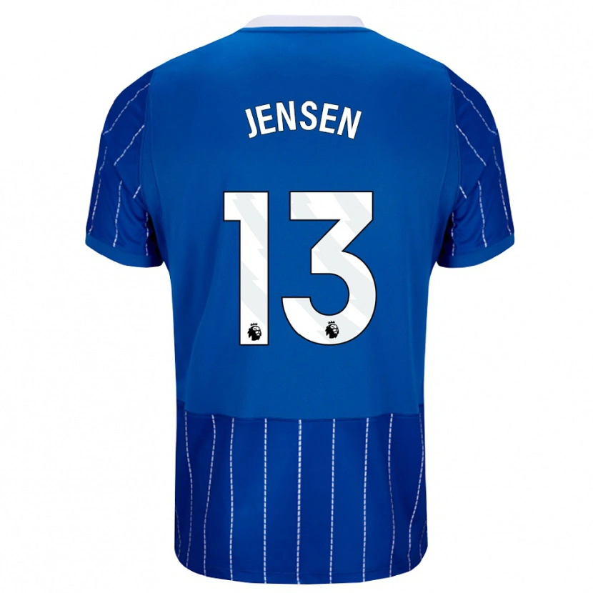 Danxen Hombre Camiseta Sebastian Jensen #13 Azulmedio Blanco 1ª Equipación 2026/27 La Camisa México