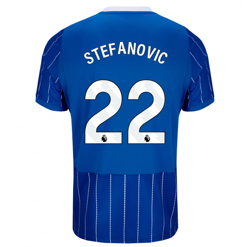 Danxen Hombre Camiseta Dejana Stefanović #22 Azulmedio Blanco 1ª Equipación 2026/27 La Camisa México
