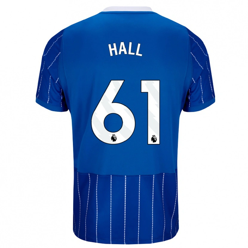 Danxen Hombre Camiseta Steven Hall #61 Azulmedio Blanco 1ª Equipación 2026/27 La Camisa México