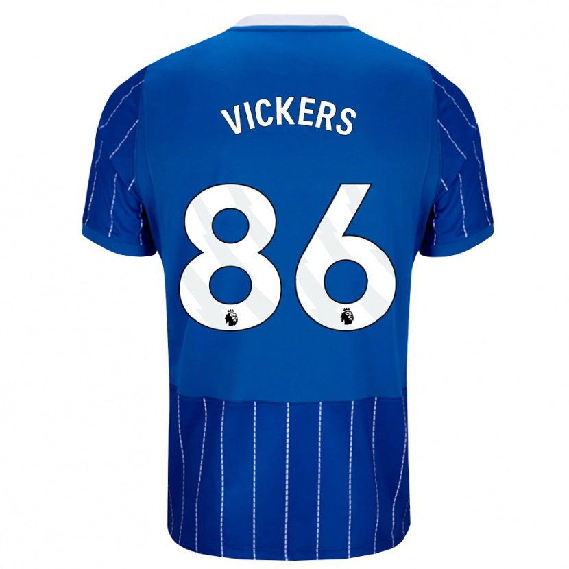 Danxen Hombre Camiseta Jacob Vickers #86 Azulmedio Blanco 1ª Equipación 2026/27 La Camisa México