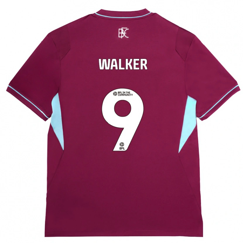 Danxen Hombre Camiseta Claudia Walker #9 Borgoña Verde 1ª Equipación 2026/27 La Camisa México