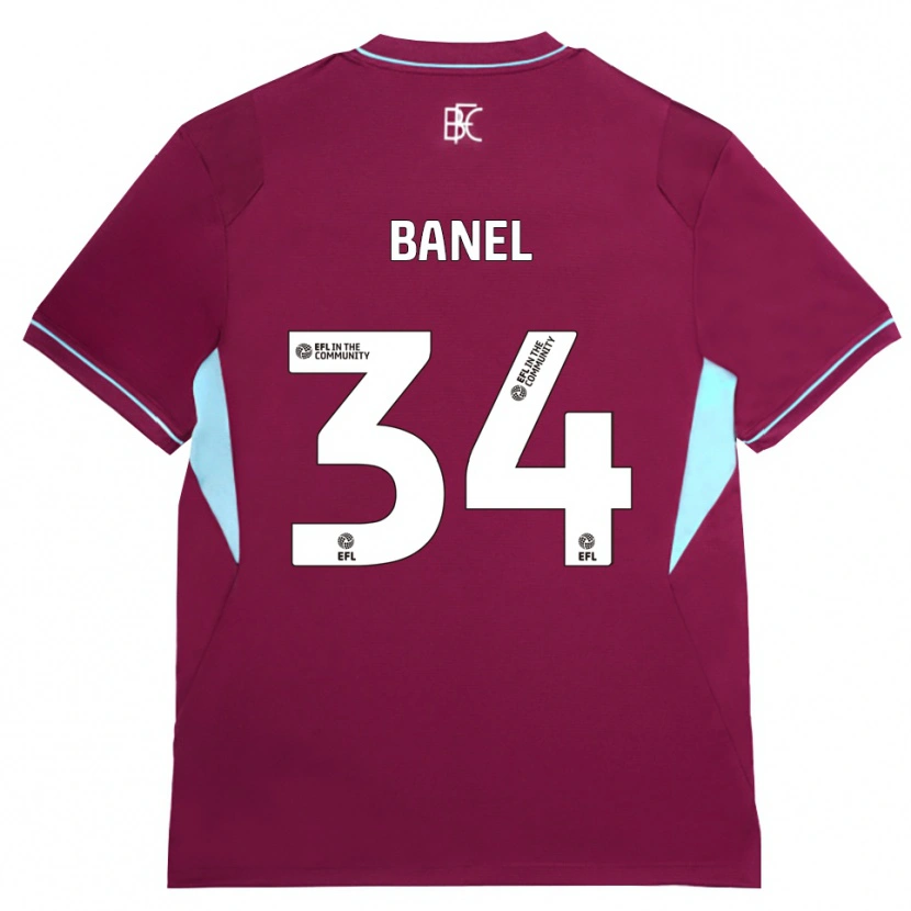 Danxen Hombre Camiseta Jaydon Banel #34 Borgoña Verde 1ª Equipación 2026/27 La Camisa México