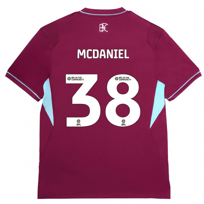 Danxen Hombre Camiseta Louise Mcdaniel #38 Borgoña Verde 1ª Equipación 2026/27 La Camisa México