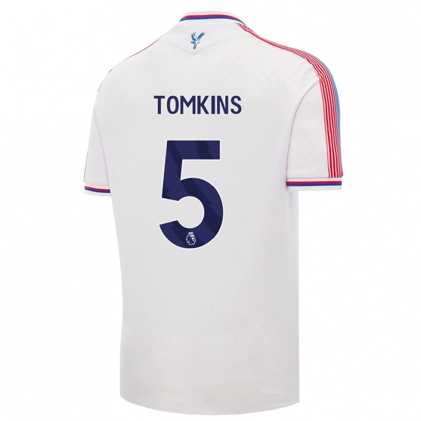 Danxen Hombre Camiseta James Tomkins #5 Blanco Rojo Azul 1ª Equipación 2026/27 La Camisa México