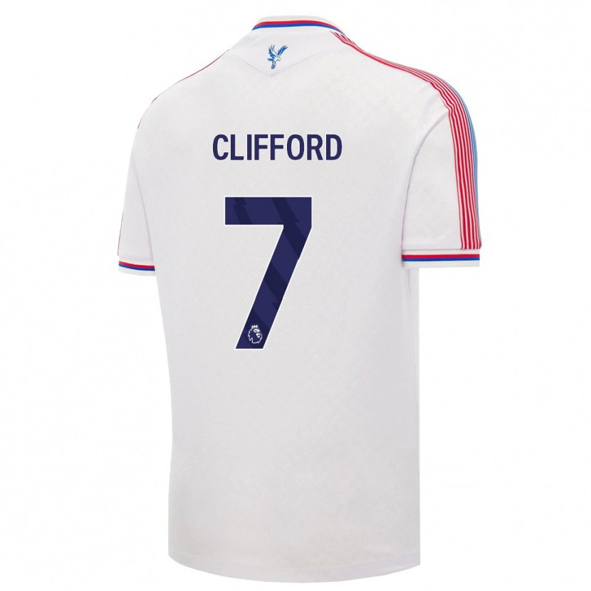 Danxen Hombre Camiseta Charley Clifford #7 Blanco Rojo Azul 1ª Equipación 2026/27 La Camisa México
