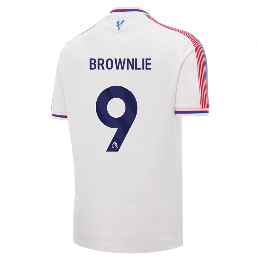 Danxen Hombre Camiseta Rylan Brownlie #9 Blanco Rojo Azul 1ª Equipación 2026/27 La Camisa México
