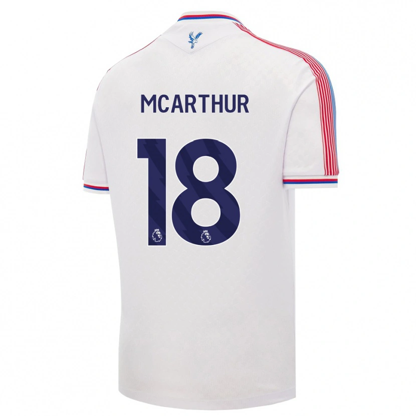 Danxen Hombre Camiseta James Mcarthur #18 Blanco Rojo Azul 1ª Equipación 2026/27 La Camisa México