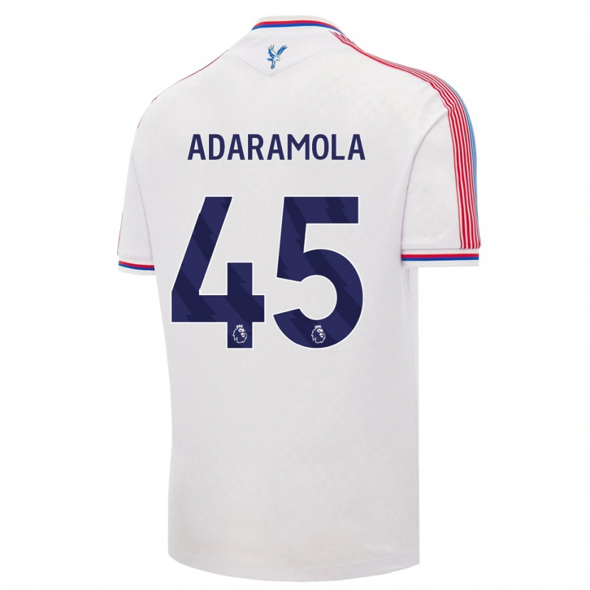 Danxen Hombre Camiseta Tayo Adaramola #45 Blanco Rojo Azul 1ª Equipación 2026/27 La Camisa México
