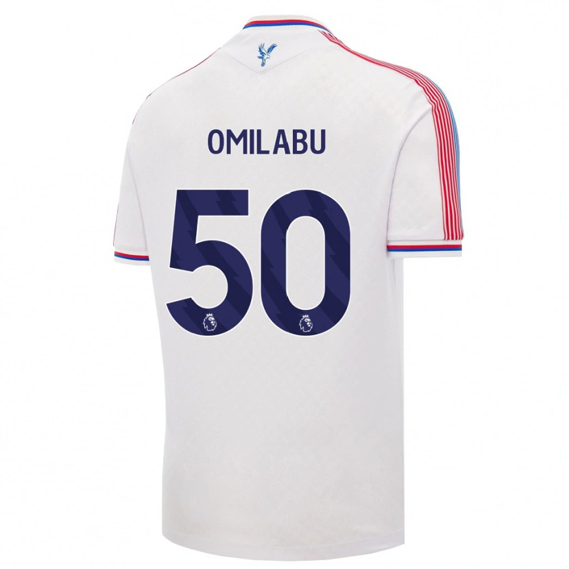 Danxen Hombre Camiseta David Omilabu #50 Blanco Rojo Azul 1ª Equipación 2026/27 La Camisa México