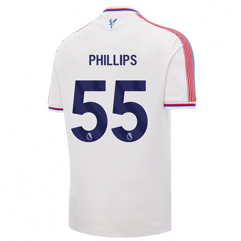 Danxen Hombre Camiseta Killian Phillips #55 Blanco Rojo Azul 1ª Equipación 2026/27 La Camisa México
