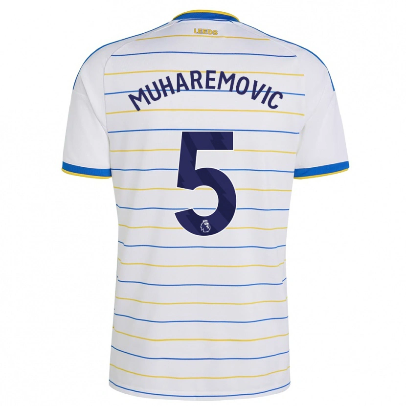Danxen Hombre Camiseta Tarik Muharemović #5 Rojo Amarillo Azul 1ª Equipación 2026/27 La Camisa México