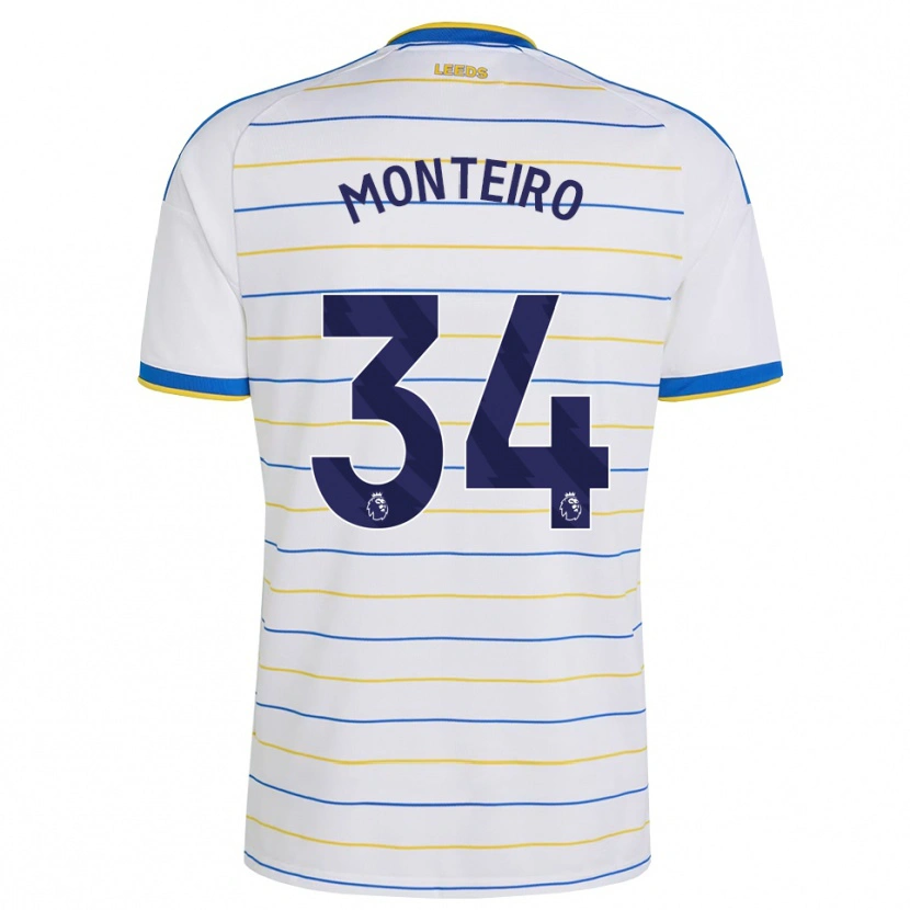 Danxen Hombre Camiseta Diogo Monteiro #34 Rojo Amarillo Azul 1ª Equipación 2026/27 La Camisa México