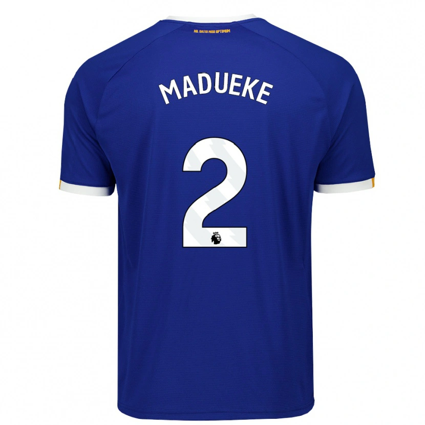 Danxen Hombre Camiseta Divine Madueke #2 Azul Blanco Amarillo 1ª Equipación 2026/27 La Camisa México