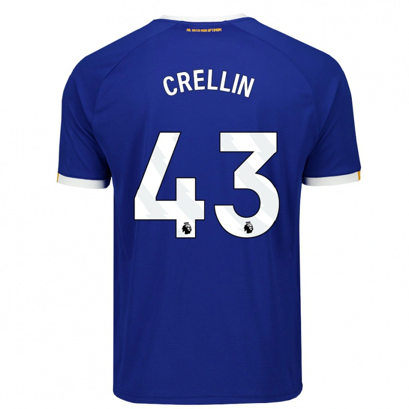 Danxen Hombre Camiseta Billy Crellin #43 Azul Blanco Amarillo 1ª Equipación 2026/27 La Camisa México