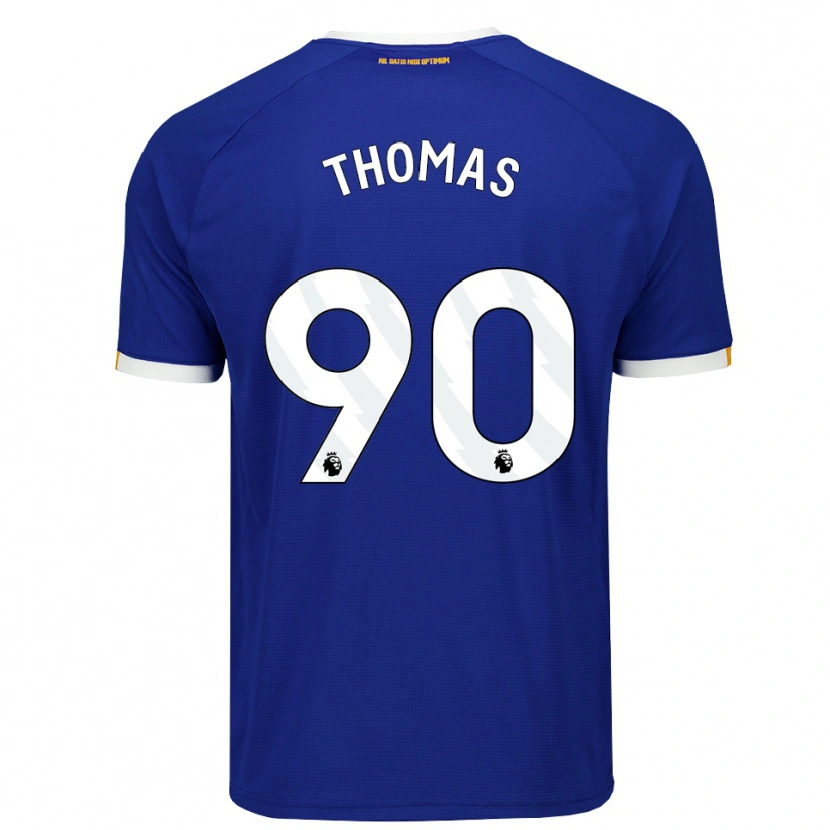 Danxen Hombre Camiseta Aled Thomas #90 Azul Blanco Amarillo 1ª Equipación 2026/27 La Camisa México