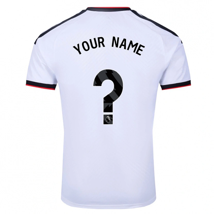 Danxen Hombre Camiseta Su Nombre #0 Blanco Negro Rojo 1ª Equipación 2026/27 La Camisa México
