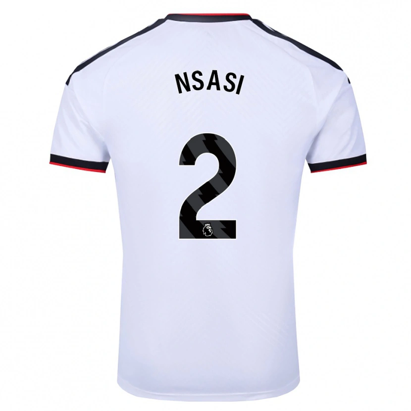 Danxen Hombre Camiseta Eddy Nsasi #2 Blanco Negro Rojo 1ª Equipación 2026/27 La Camisa México