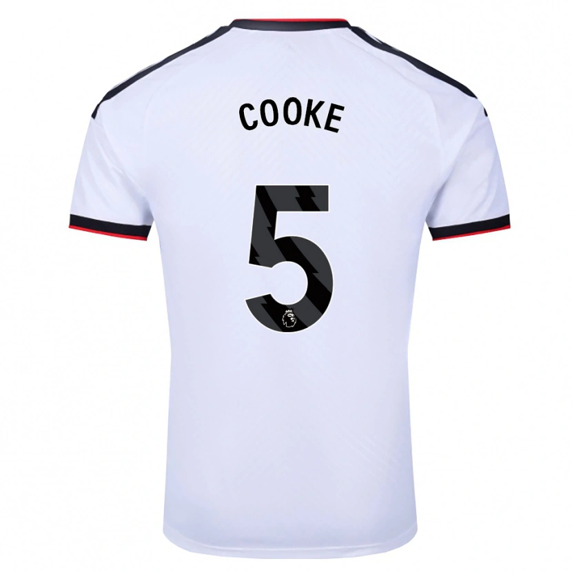 Danxen Hombre Camiseta Logan Cooke #5 Blanco Negro Rojo 1ª Equipación 2026/27 La Camisa México