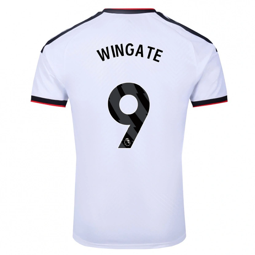 Danxen Hombre Camiseta Tom Wingate #9 Blanco Negro Rojo 1ª Equipación 2026/27 La Camisa México