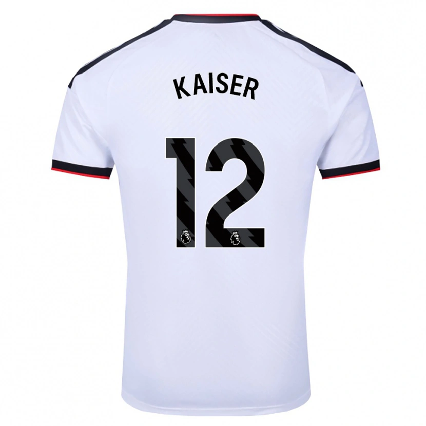 Danxen Hombre Camiseta Dino Kaiser #12 Blanco Negro Rojo 1ª Equipación 2026/27 La Camisa México