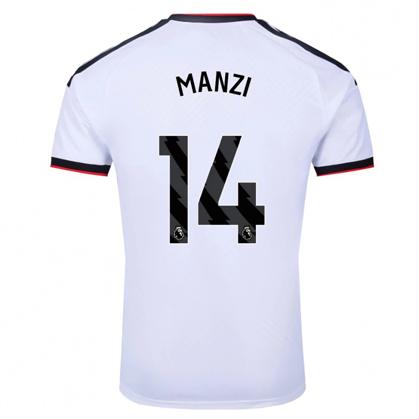 Danxen Hombre Camiseta Sophie Manzi #14 Blanco Negro Rojo 1ª Equipación 2026/27 La Camisa México