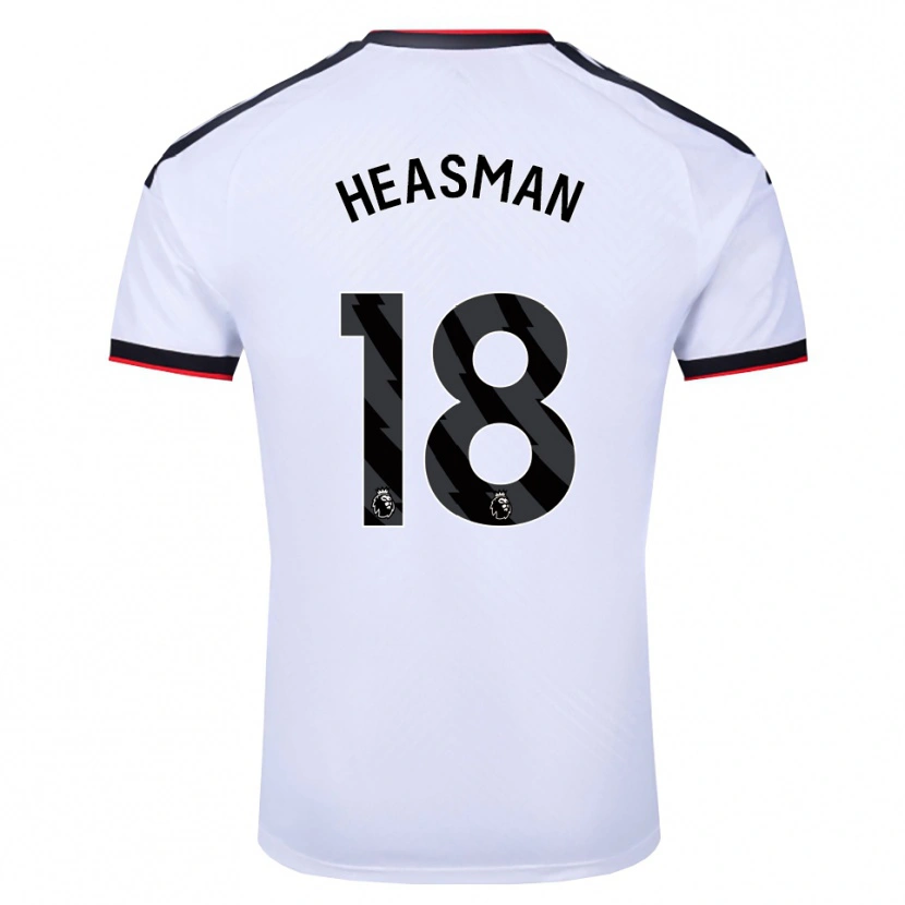 Danxen Hombre Camiseta Georgia Heasman #18 Blanco Negro Rojo 1ª Equipación 2026/27 La Camisa México