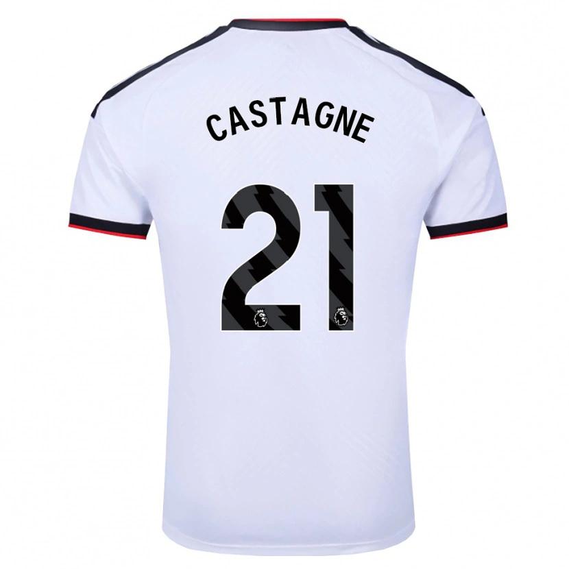 Danxen Hombre Camiseta Timothy Castagne #21 Blanco Negro Rojo 1ª Equipación 2026/27 La Camisa México