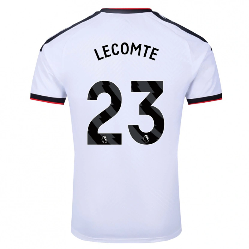 Danxen Hombre Camiseta Benjamin Lecomte #23 Blanco Negro Rojo 1ª Equipación 2026/27 La Camisa México