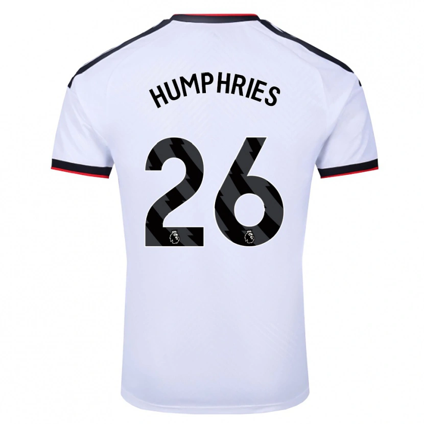 Danxen Hombre Camiseta Marni Humphries #26 Blanco Negro Rojo 1ª Equipación 2026/27 La Camisa México